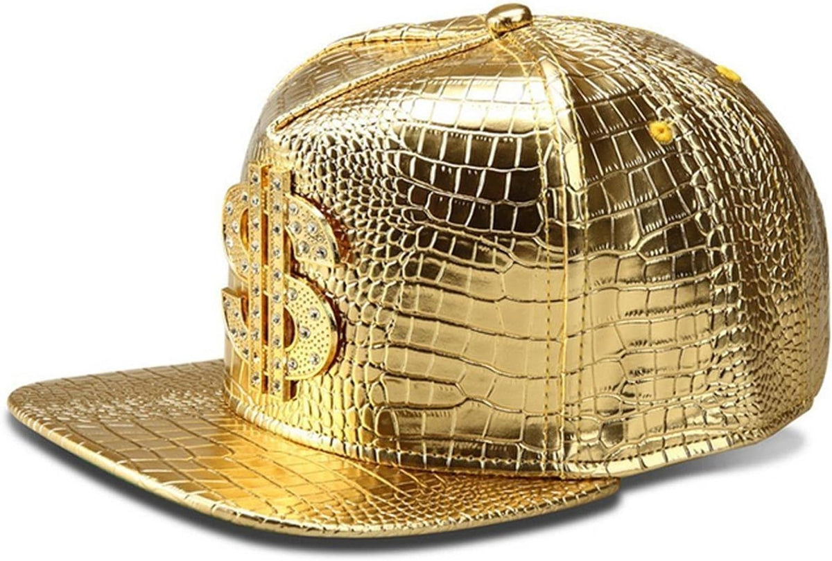 Hip-Hop Flat-Brimmed Hat,Rock Cap,Adjustable Snapback Hat
