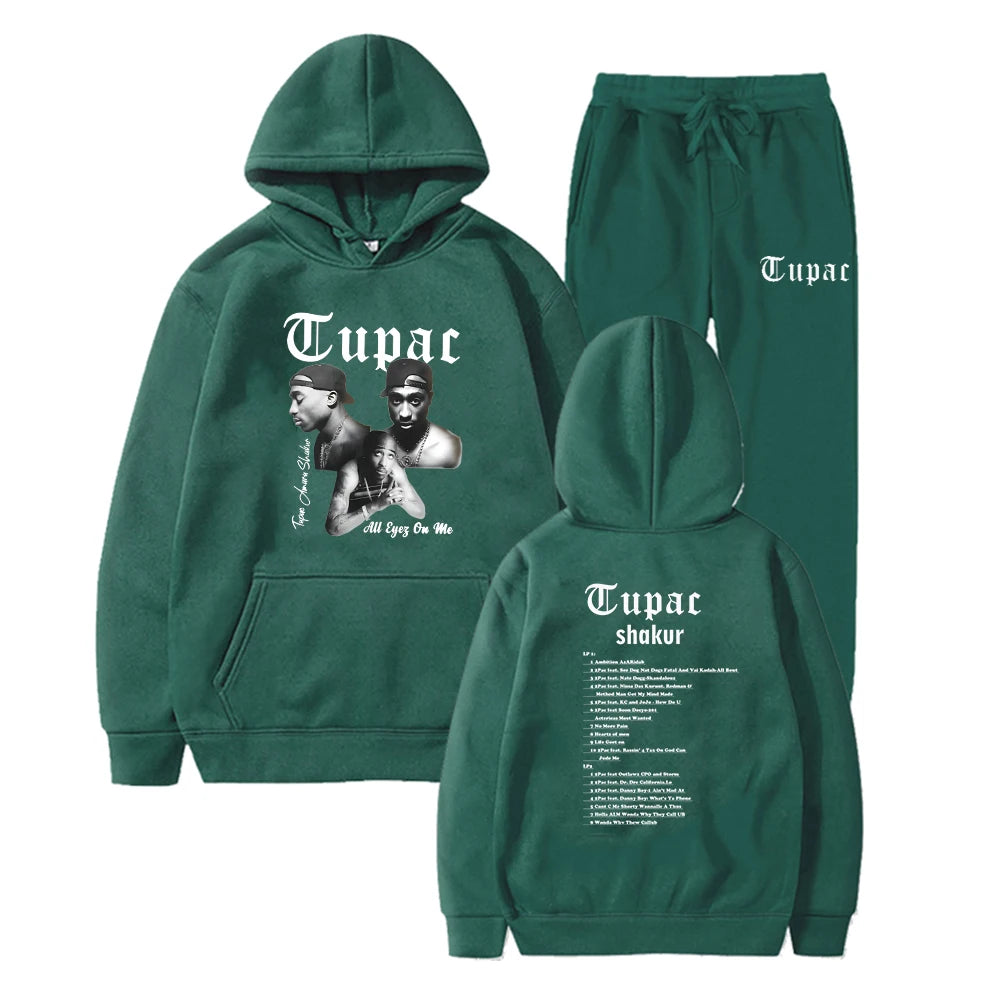 Tupac 2pac Hoodie Hip Hop Streetwear Vintage Sweatshirt Fashion Hoodies