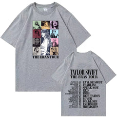 Taylor Swift The Eras Tour T-Shirts Unisex Harajuku Hip Hop O-Neck Fans Gift Tee